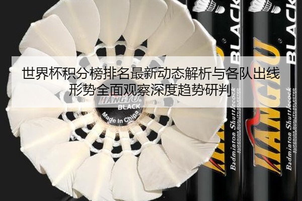 世界杯积分榜排名最新动态解析与各队出线形势全面观察深度趋势研判